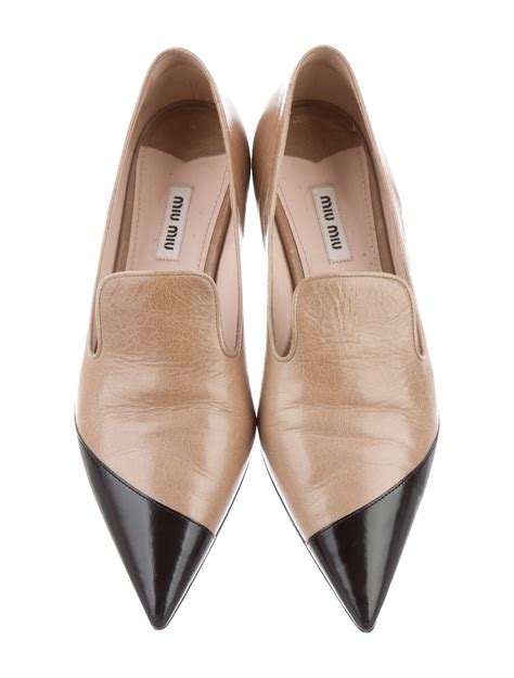 miu miu pointed toe flats with buckle|miu mi u shoes.